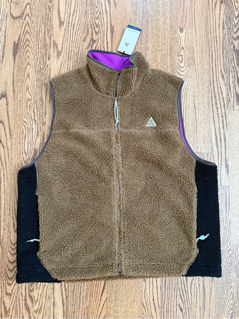 NWT Nike ACG Men's Therma-FIT Vest 'Canwell Glacier' Brown Large